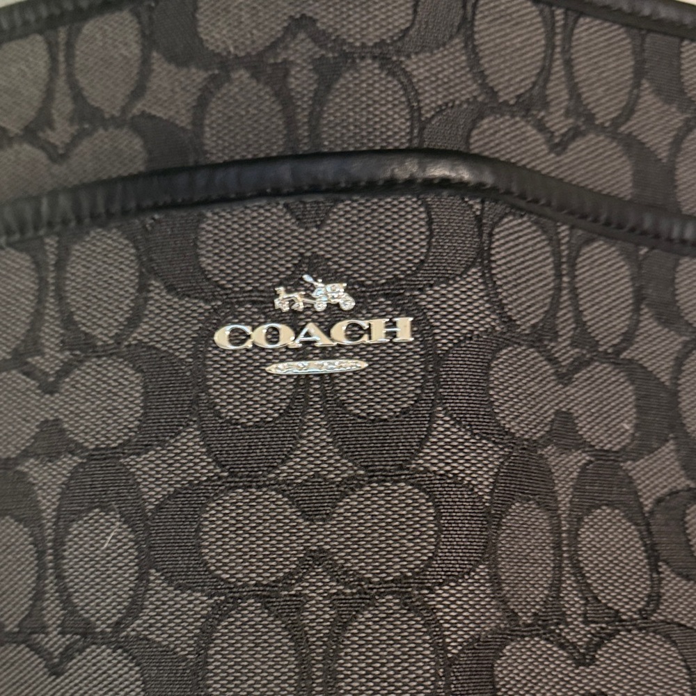 Coach Charcoal Signature Crossbody Bag - Picture 2 of 9